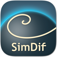 Logo van de SimDif-app